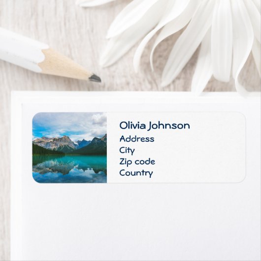 301.山と青い水 ラベル (インサイチュ)