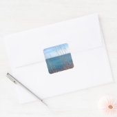 301.美しい草と海 スクエアシール (封筒)