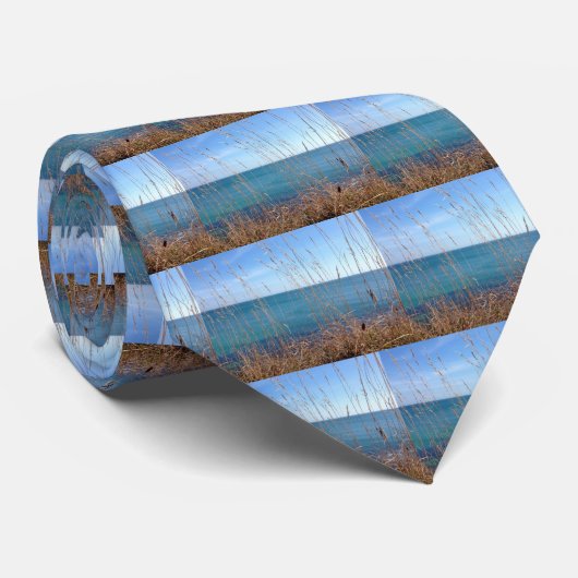 301.美しい草と海 ネクタイ (ロール)