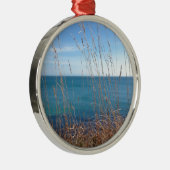 301.美しい草と海 メタルオーナメント (右)