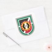 301st PSYOP Company Beret Flash/DUIスタンプ スクエアシール (封筒)