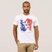 302の小競合のドラゴンのTシャツ Tシャツ (正面フル)