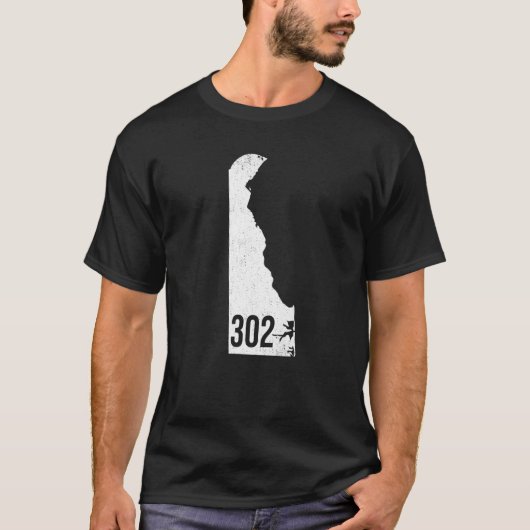 302クラシックデラウェアプライド概要州市外局番 Tシャツ (正面)