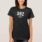 302 Delaware Rough Stencil Design_6 Tシャツ (正面)