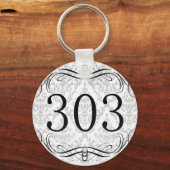 303市外局番 キーホルダー (正面)
