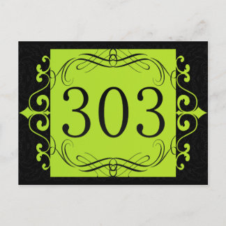 303市外局番 ポストカード