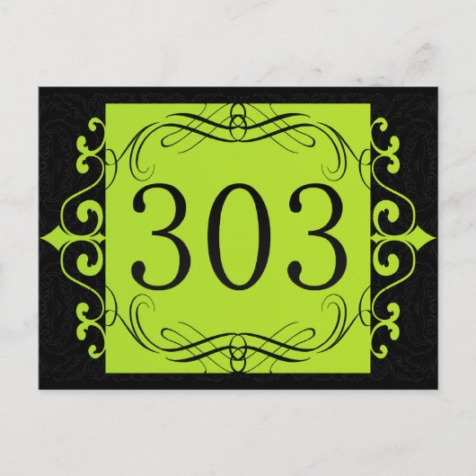 303市外局番 ポストカード (正面)