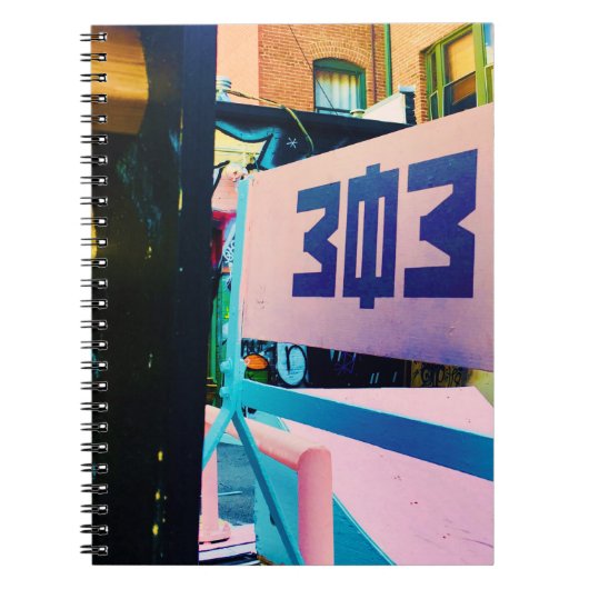 303 colfax colorado alley ノートブック (正面)