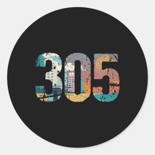 305ダードカウンティマイアミ ラウンドシール (正面)