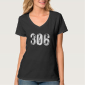 306 Area Code Saskatchewan Mobile Telephone Area C Tシャツ (正面)