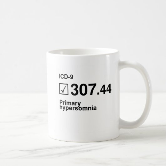 307.44の第一次hypersomnia コーヒーマグカップ (右)