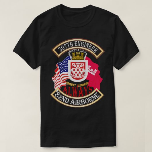 307thエンジニア大隊X Tシャツ (デザイン正面)