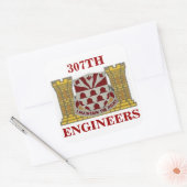 307TH ENGINEERSスタンプ スクエアシール (封筒)