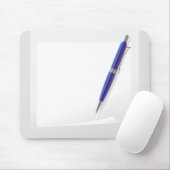 3081ブルーペンと紙 マウスパッド (マウス)