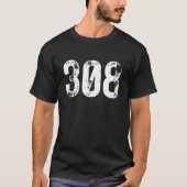 308 Area Code Grand Island NE Mobile Telephone Are Tシャツ (正面)