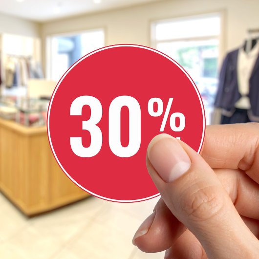 30%オフ割引セール ラウンドシール