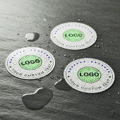 30 カスタム防水ステッカー(ビジネス ロゴ名) ラベル