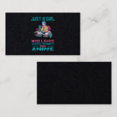 30.ゲームやアニメが大好きな女の子 名刺 (正面/裏面)