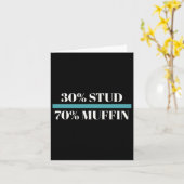 30%スタッド70%マフィン父おもしろいの日バレンタイン カード (黄色い花)