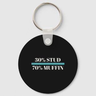 30%スタッド70%マフィン父おもしろいの日バレンタイン キーホルダー