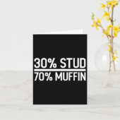30%スタッド 70%マフィン 面白い - 父の日セール  カード (黄色い花)