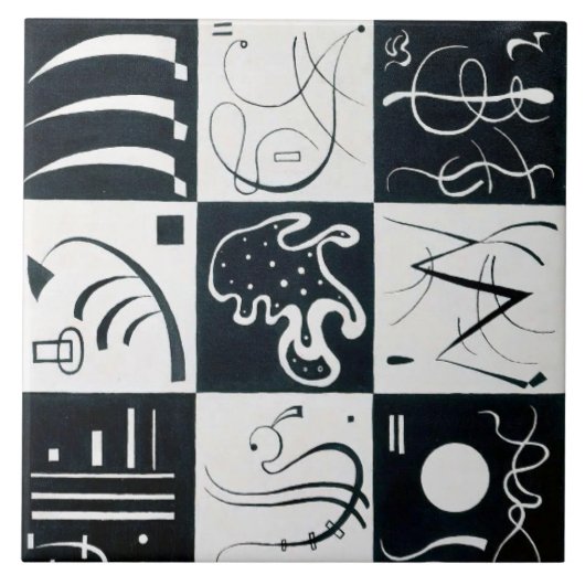 30,バイオフォミックアブストラクション – Kandinsky タイル (正面)