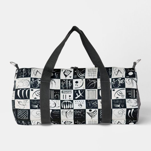 30，バイオフォミックアブストラクション – Kandinsky ダッフルバッグ (正面)