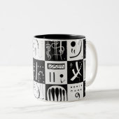 30，バイオフォミックアブストラクション – Kandinsky ツートーンマグカップ (正面右)
