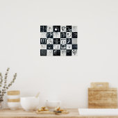 30，バイオフォミックアブストラクション – Kandinsky ポスター (キッチン)