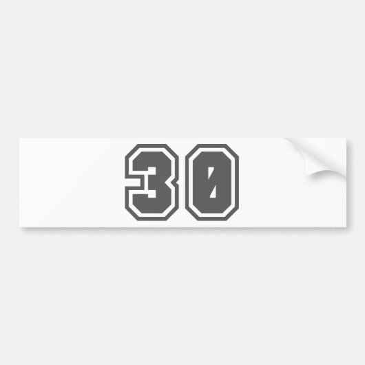 30 バンパーステッカー (正面)