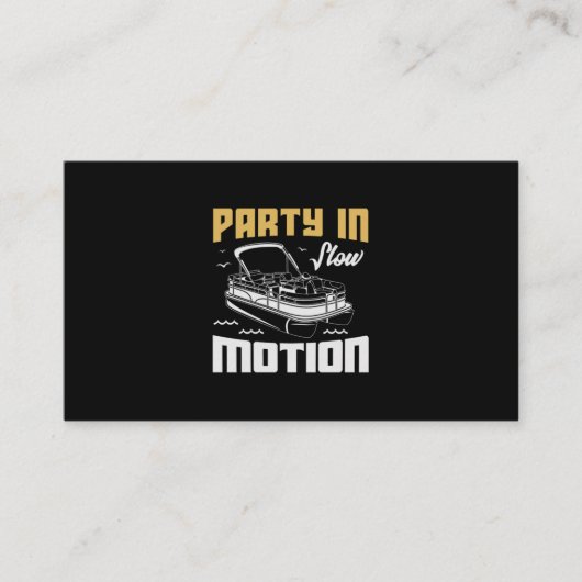 30.ボートファンのためのポンツーンボートの贈り物 名刺 (正面)