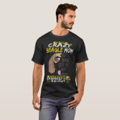 30 私はクレイジービーグルママ ビーグル Tシャツ (正面フル)