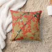 30. 紅葉小禽図、若冲のかえで及び小さい鳥、Jakuchū クッション (ブランケット)