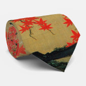 30.紅葉小禽図,若冲カエデと小鳥,寂聴 ネクタイ (ロール)