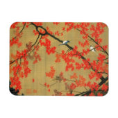 30.紅葉小禽図,若冲カエデと小鳥,寂聴 マグネット (横)