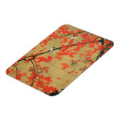 30.紅葉小禽図,若冲カエデと小鳥,寂聴 マグネット (左側)