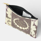 30/12thパールフローラプリントカットソーバッグ アクセサリーポーチ (見開き)