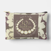 30/12thパールフローラプリントカットソーバッグ アクセサリーポーチ (正面)