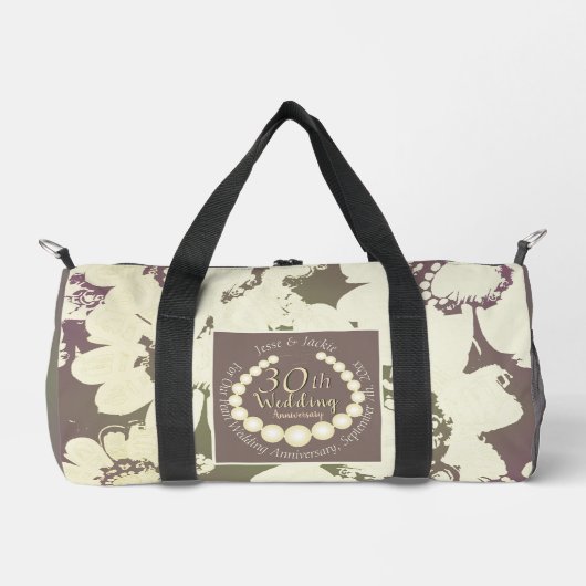 30/12thパールフローラプリントカットソーバッグ ダッフルバッグ (正面)