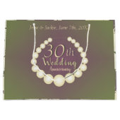 30/12th真珠周年記念抱き枕 ラージペーパーバッグ (正面)