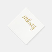 30 1990 30誕生日ギフト スタンダードカクテルナプキン (角)