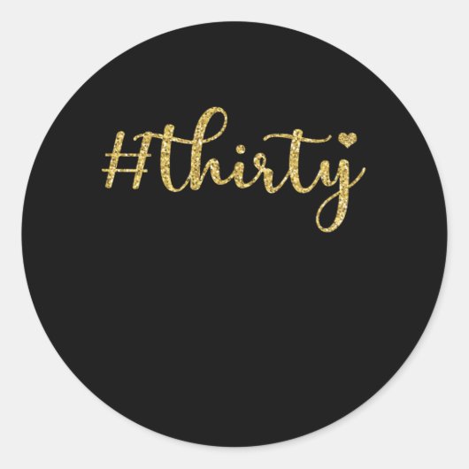 30 1990 30誕生日ギフト ラウンドシール (正面)