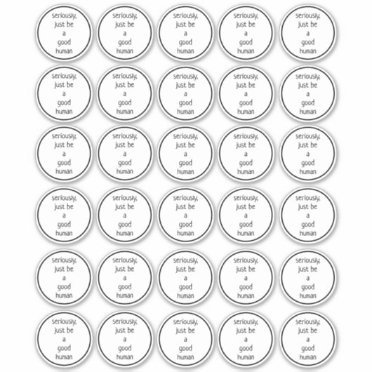 30 2インチのセットは真剣に良い人間である シール (正面)