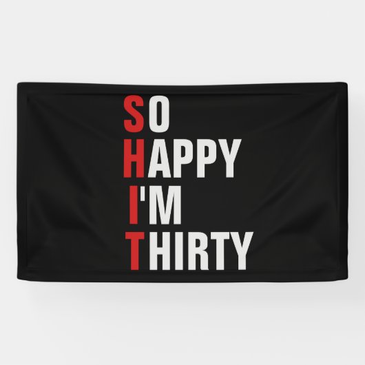 30 30th誕生日バナー/背景 横断幕 (横)