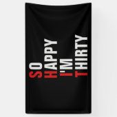 30 30th誕生日バナー/背景 横断幕 (縦)