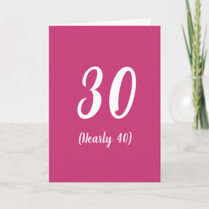 30 (40近おもしろいく)誕生日カード カード
