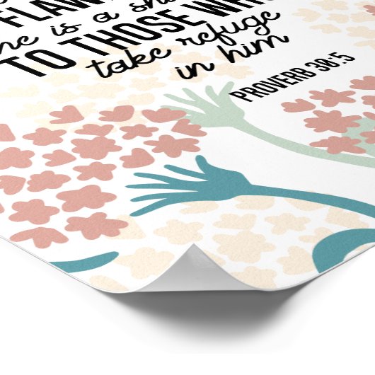 30:5聖書の聖句 ポスター (角)