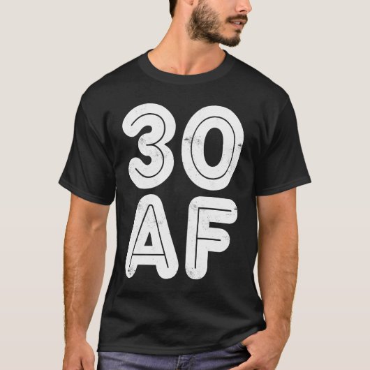 30 AF 30th誕生日1 Tシャツ (正面)