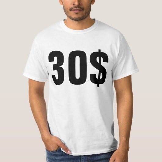30$ AUX ECHETS Tシャツ (正面)