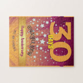 30 Days Recovery Anniversary Bold Numeral ジグソーパズル (横)